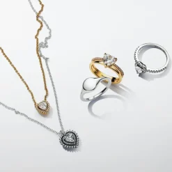 Collier Femme Pandora Timeless Cœur Scintillant 368425C01
