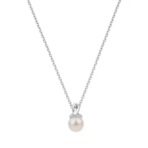 Collier Femme Perle ARGENT 925/1000 et Oxydes