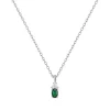 Collier Femme solitaire EDORA ARGENT 925/1000 et Spinelle