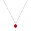 Collier Femme Solitaire EDORA ARGENT 925/1000 et Spinelle