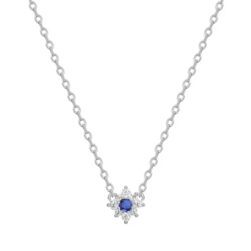 Collier Femme solitaire EDORA ARGENT 925/1000 et Spinelle