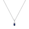 Collier Femme solitaire EDORA ARGENT 925/1000 et Spinelle