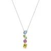 Collier Femme SWAROVSKI GEMA EN Y Métal Rhodié et Cristaux 5692421