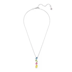 Collier Femme SWAROVSKI GEMA EN Y Métal Rhodié et Cristaux 5692421