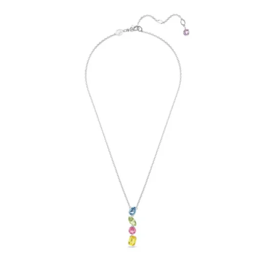 Collier Femme SWAROVSKI GEMA EN Y Métal Rhodié et Cristaux 5692421