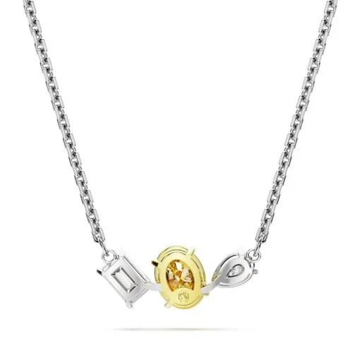 Collier Femme SWAROVSKI MESMERA JAUNE Métal Rhodié Blanc
