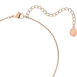 Collier femme swarovski Sparkling Dance métal doré rose et cistal violet