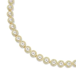 Collier Femme Swarovski Tennis Un Angelic Doré et Cristaux 5720505