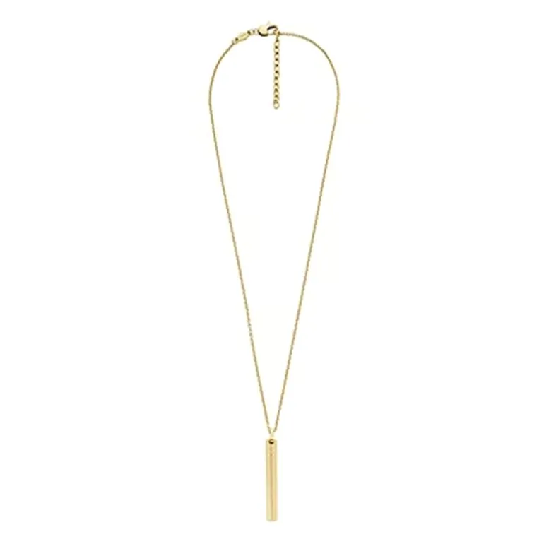 Collier Homme 55.9CM FOSSIL HARLOW LINEAR TEXTURE Acier Doré