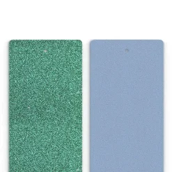 Cuir Manchette 40mm LES GEORGETTES Paillettes Turquoise Bleu Ciel