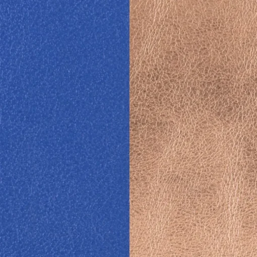 Cuir Manchette 25mm LES GEORGETTES Bleu Outremer Rose Sirène