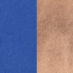 Cuir Manchette 40mm LES GEORGETTES Bleu Outremer Rose Sirène