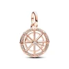 Médaillon Femme PANDORA ME ROUE DE LA FORTUNE Doré Rose 14 Carats