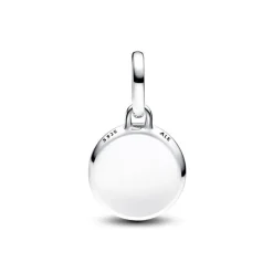 Mini Charm Femme Pandora Médaillon Gravable Verre de Murano Rouge 793389C01