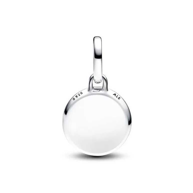 Mini Charm Femme Pandora Médaillon Gravable Verre de Murano Rouge 793389C01