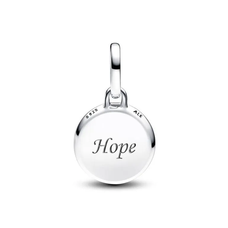 Mini Charm Femme Pandora Médaillon Gravable Verre de Murano Rouge 793389C01