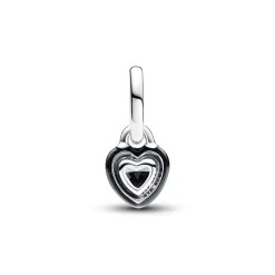 Mini Dangle Femme PANDORA ME CŒUR CHAKRA NOIR Argent 925/1000