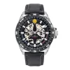 Montre Automatique Homme PATROUILLE DE FRANCE ATHOS 8 Cuir Noir