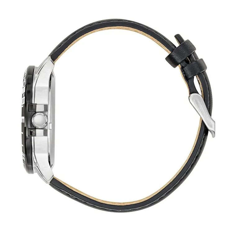 Montre Automatique Homme PATROUILLE DE FRANCE ATHOS 8 Cuir Noir