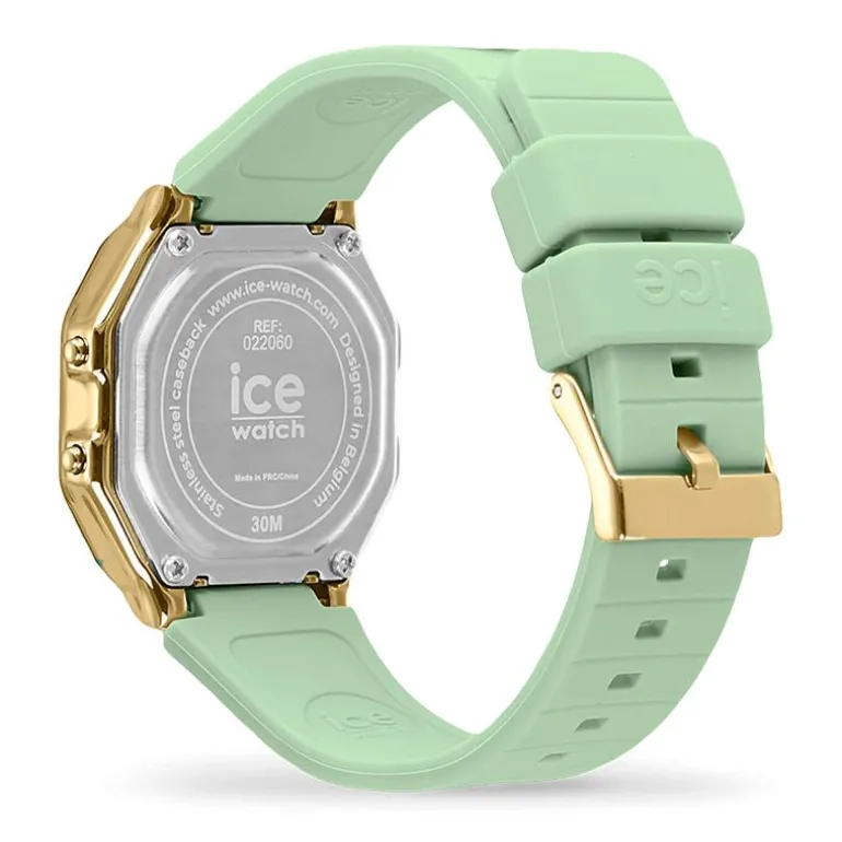 Montre Digitale Femme S ICE WATCH DIGIT RETRO Silicone Lagoon Green
