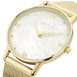Montre femme AMALYS DIANA acier doré