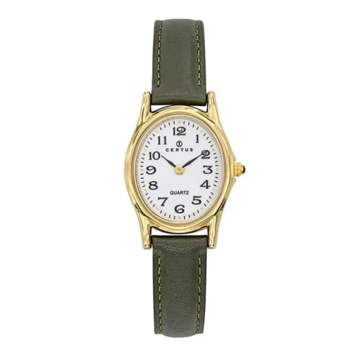 Montre Femme Analogique CERTUS Cuir vert 646447