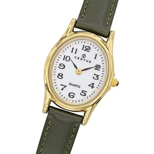 Montre Femme Analogique CERTUS Cuir vert 646447