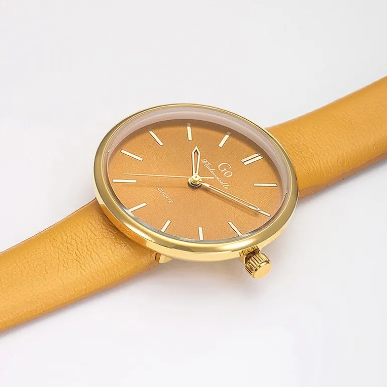 Montre Femme Analogique GO Cuir Jaune 699446