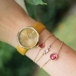 Montre Femme Analogique GO Cuir Jaune 699446
