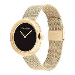 montre femme CALVIN KLEIN TWISTED BEZEL acier doré 25200012