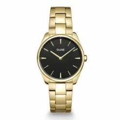 montre femme cluse Féroce petite acier doré