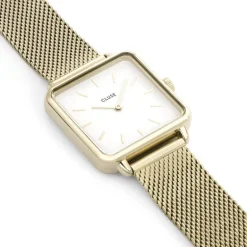Montre Femme CLUSE LA TETRAGONE MESH Acier doré