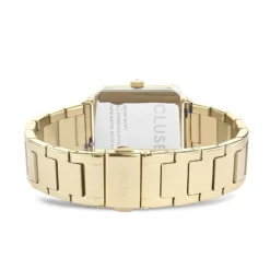 montre femme cluse Tétragone acier doré