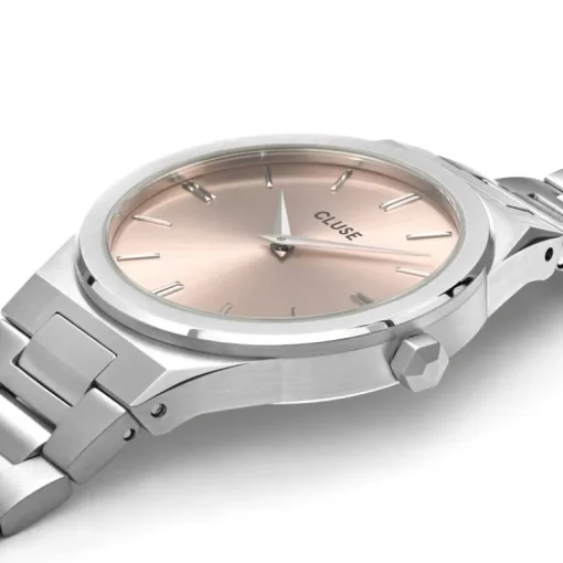 montre femme cluse Vigoureux acier argenté