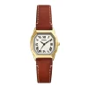 Montre Femme Fossil Harlow à trois aiguilles en cuir marron ES5364