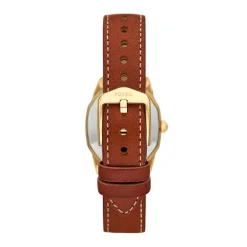 Montre Femme Fossil Harlow à trois aiguilles en cuir marron ES5364