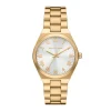 Montre Femme MICHAEL KORS LENNOX BLANC Acier Doré
