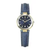 montre femme MICHEL HERBELIN Newport cuir bleu 14255T35