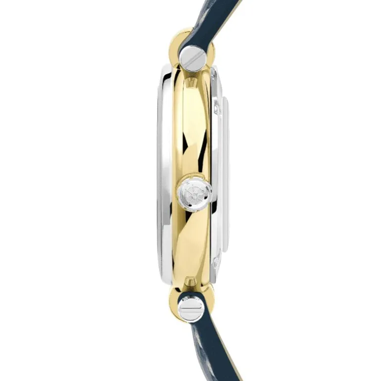 montre femme MICHEL HERBELIN Newport cuir bleu 14255T35