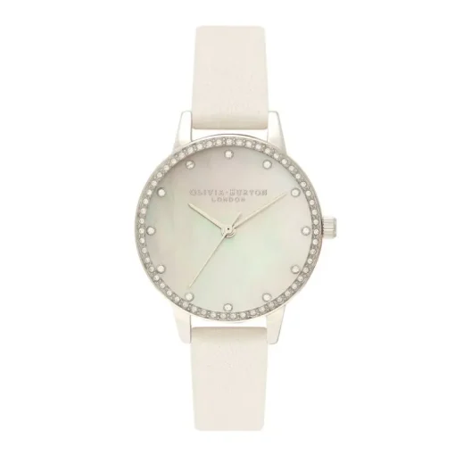 montre femme olivia burton Classics flirte cuir rose poudré