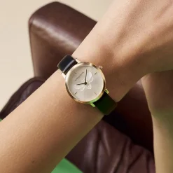 Montre Femme OLIVIA BURTON SIGNATURE Cuir Noir