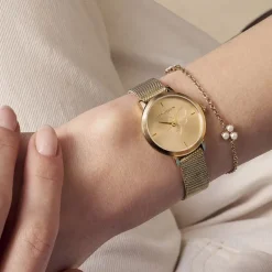 Montre Femme OLIVIA BURTON SIGNATURE Acier Doré