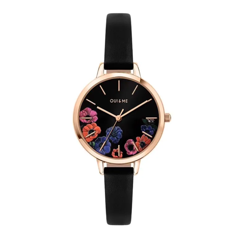 Montre Femme OUI&ME Cuir Noir ME010059
