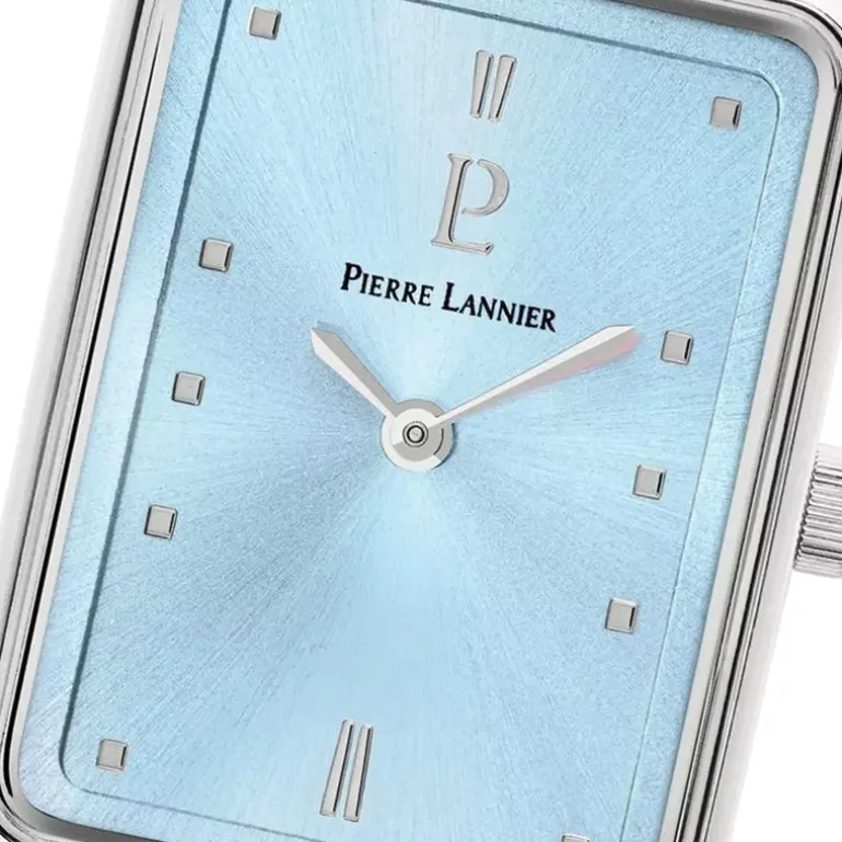 Montre Femme PIERRE LANNIER ARIANE Cadran Bleu Bracelet Cuir Bleu 049D666