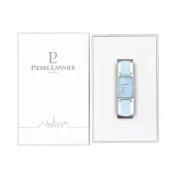 Montre Femme PIERRE LANNIER ARIANE Cadran Bleu Bracelet Cuir Bleu 049D666