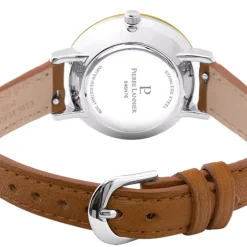 Montre Femme PIERRE LANNIER CHOUQUETTE Cadran Vert Bracelet Cuir Brun 046H774