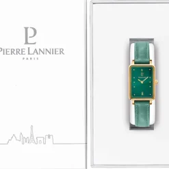 Montre Femme PIERRE LANNIER ARIANE Cuir Vert