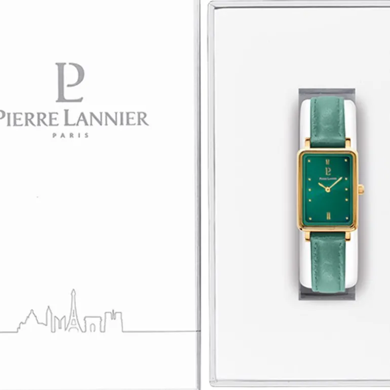 Montre Femme PIERRE LANNIER ARIANE Cuir Vert