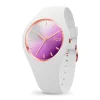 Montre Femme S ICE WATCH SUNSET Silicone Blanc