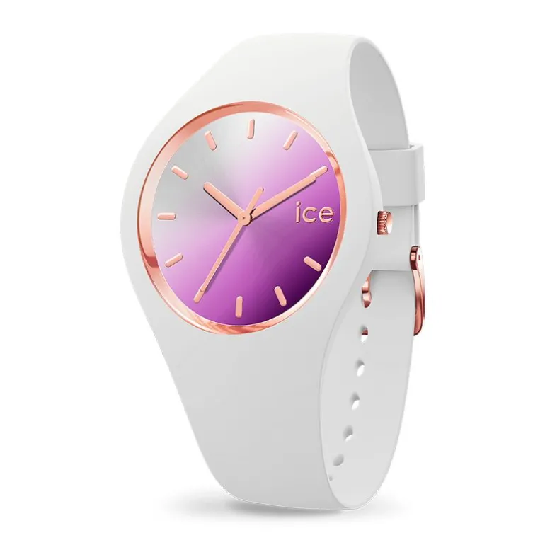 Montre Femme S ICE WATCH SUNSET Silicone Blanc